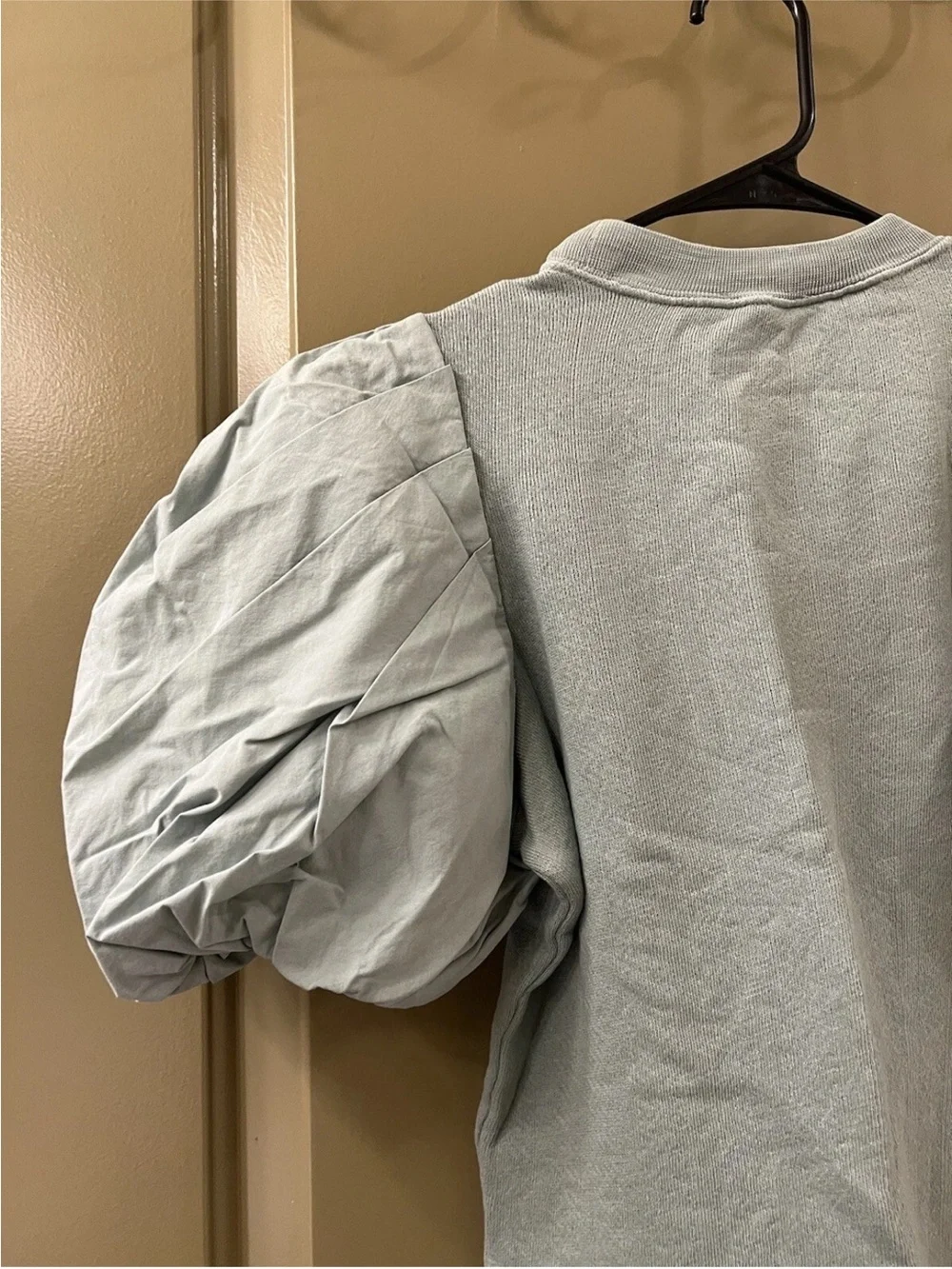 Ulla Johnson Pale Sage Puff-Sleeve Sweatshirt